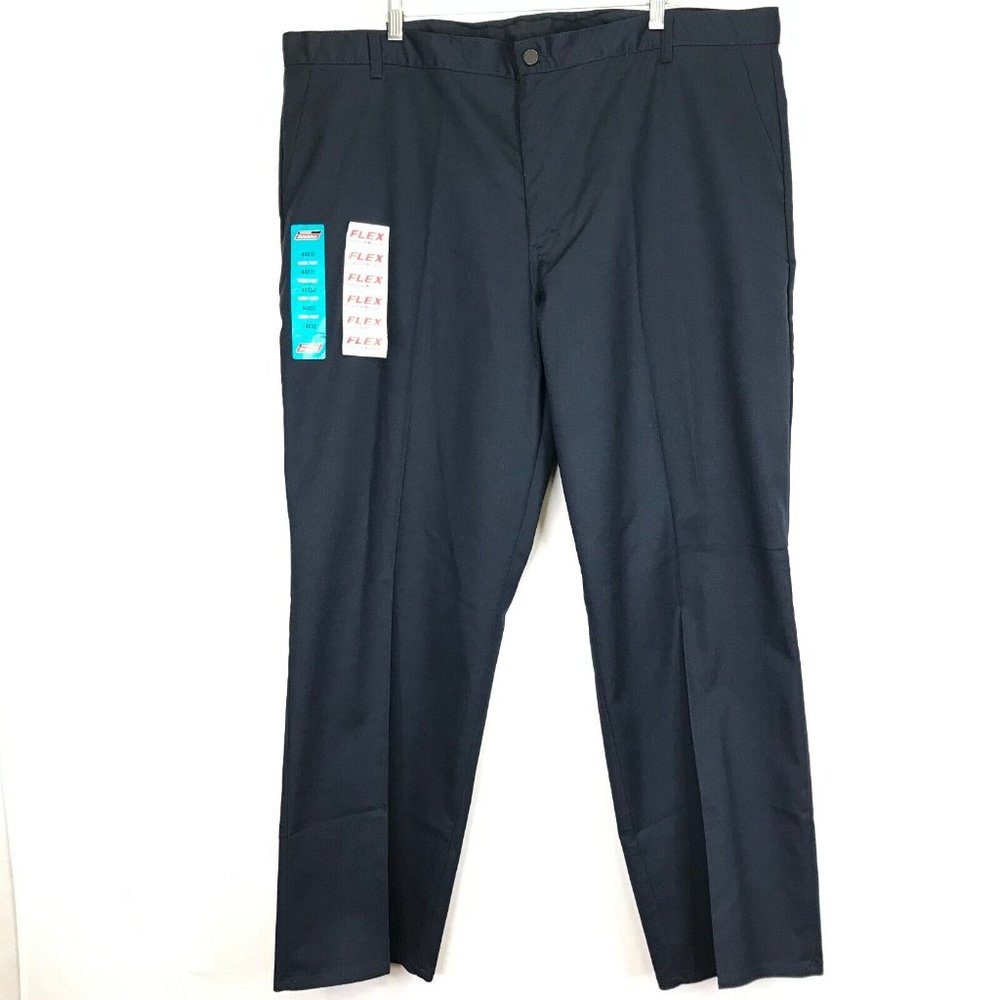 Genuine Dickies Work Pant Flex Relaxed Fit Navy Blue Men Size 44x32 Straight Leg